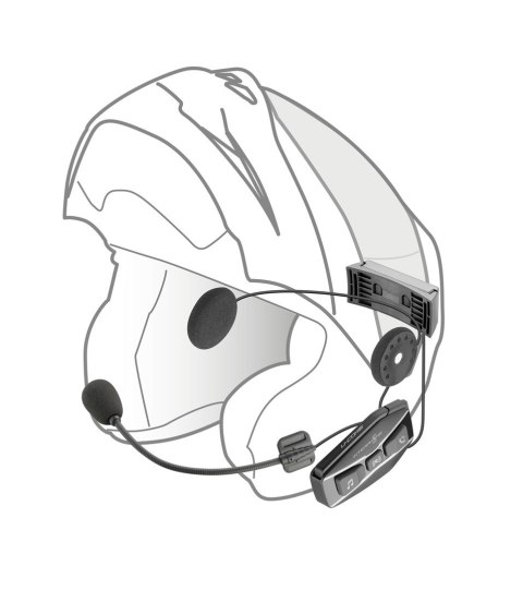 Intercom motocyklowy INTERPHONE U-COM 16, komplet na 1 kask