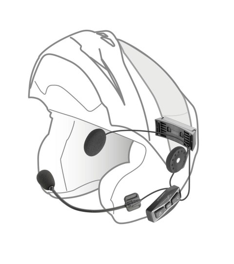 Intercom motocyklowy INTERPHONE U-COM 4, komplet na 1 kask