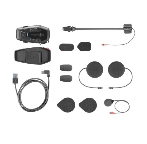 Intercom motocyklowy INTERPHONE U-COM 7R, komplet na 1 kask