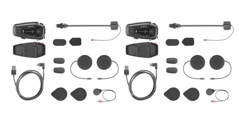 Intercom motocyklowy INTERPHONE U-COM 8R, komplet na 2 kaski