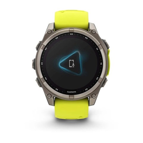 Zegarek Garmin Fenix 8 Solar Sapphire Żółty
