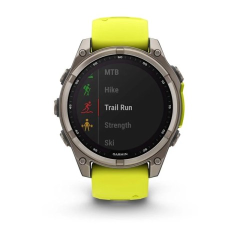 Zegarek Garmin Fenix 8 Solar Sapphire Żółty