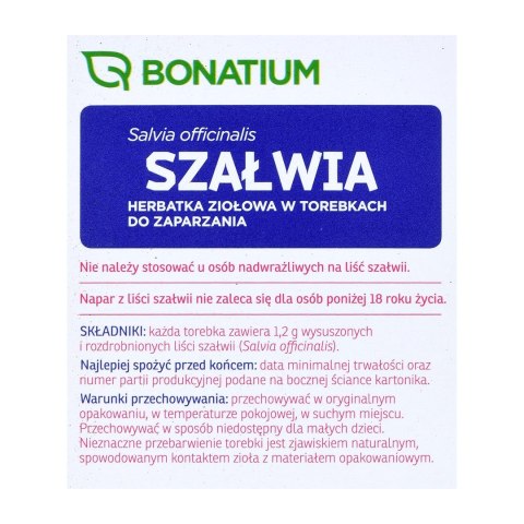 Bonatium Herbatka ziołowa Szałwia 30szt.