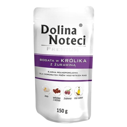 DOLINA NOTECI Premium bogata w królika z żurawiną - mokra karma dla psa - 150g DOLINA NOTECI Premium bogata w królika z żurawiną - mokra karma dla psa - 150g
