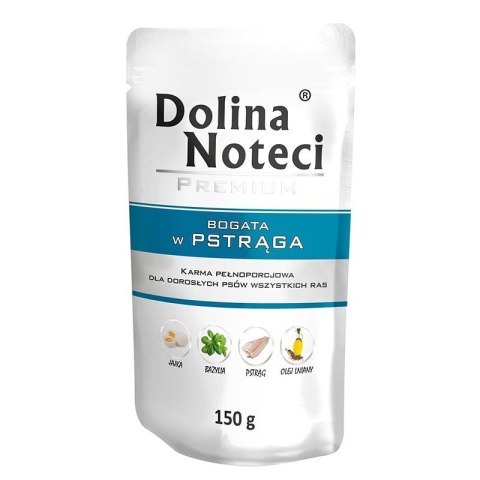 DOLINA NOTECI Premium bogata w pstrąga - mokra karma dla psa - 150g DOLINA NOTECI Premium bogata w pstrąga - mokra karma dla psa - 150g