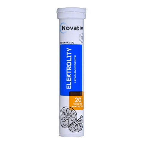 Novativ Elektrolity 20 tabletek musujących Novativ Elektrolity 20 tabletek musujących