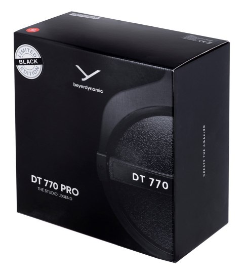 Beyerdynamic DT 770 PRO 80 OHM BLACK LIMITED EDITION - Słuchawki studyjne zamknięte (WYPRZEDAŻ)
