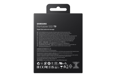 Dysk SSD Samsung T9 4TB MU-PG4T0B/EU Dysk SSD Samsung T9 4TB MU-PG4T0B/EU