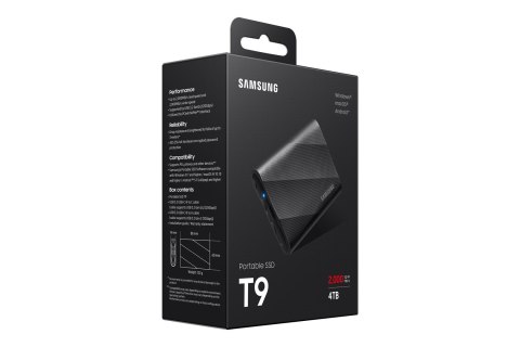 Dysk SSD Samsung T9 4TB MU-PG4T0B/EU Dysk SSD Samsung T9 4TB MU-PG4T0B/EU