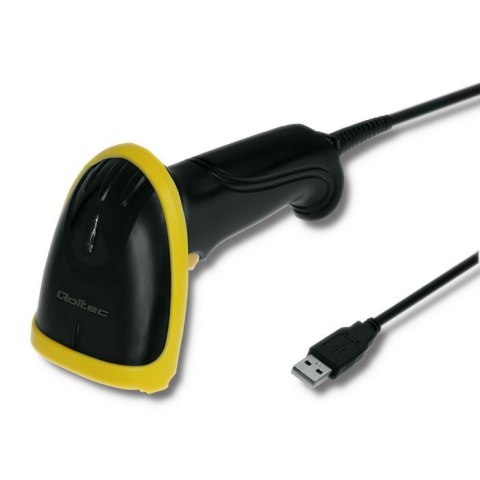 QOLTEC LASEROWY CZYTNIK KODÓW 1D | 2D | USB | CZARNY QOLTEC LASEROWY CZYTNIK KODÓW 1D | 2D | USB | CZARNY
