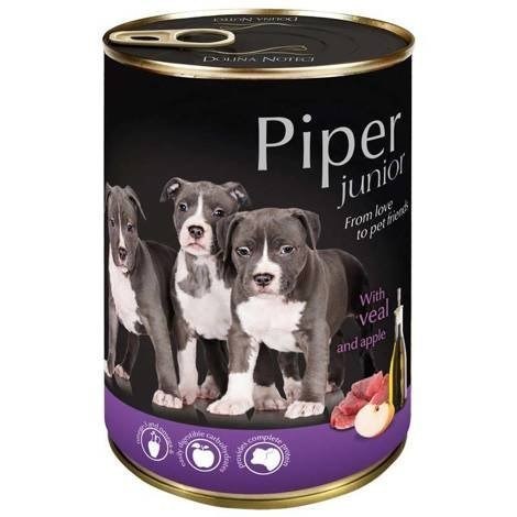 DOLINA NOTECI PIPER junior cielęcina z jabłkiem karma dla psa 400g DOLINA NOTECI PIPER junior cielęcina z jabłkiem karma dla psa 400g