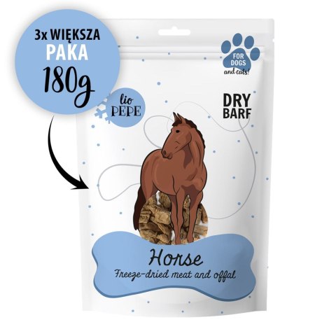 Paka Zwierzaka Lio Pepe Przysmak Horse (końska wątróbka) XL 180g Paka Zwierzaka Lio Pepe Przysmak Horse (końska wątróbka) XL 180g