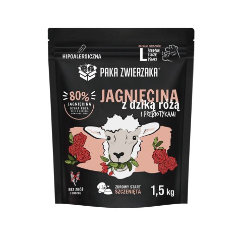 Paka Zwierzaka Seventh Heaven Jagnięcina i dzika róża PUPPY "L" 1,5kg Paka Zwierzaka Seventh Heaven Jagnięcina i dzika róża PUPPY "L" 1,5kg