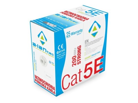 ALANTEC Kabel sieciowy WZMOCNIONY U/UTP kat.5e PVC Eca 305m ALANTEC Kabel sieciowy WZMOCNIONY U/UTP kat.5e PVC Eca 305m