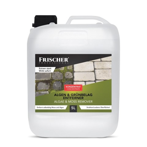 Płyn do usuwania mchu, glonów o zielonych nalotów Frischer 5l Płyn do usuwania mchu, glonów o zielonych nalotów Frischer 5l