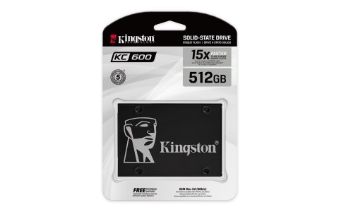 Dysk SSD Kingston KC600 (512GB; 2.5"; SATA 3.0; SKC600/512G)