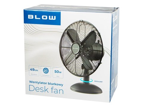 BLOW WENTYLATOR STOŁOWY 30CM CZARNY BLOW WENTYLATOR STOŁOWY 30CM CZARNY