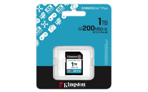 Karta pamięci Kingston Canvas Go Plus SDG4/1TB (1TB; Class U3, V30; Karta pamięci) Karta pamięci Kingston Canvas Go Plus SDG4/1TB (1TB; Class U3, V30; Karta pamięci)