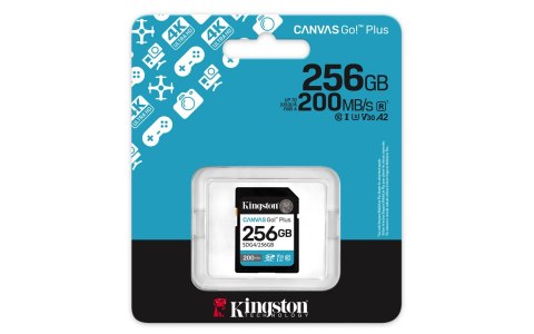Karta pamięci Kingston Canvas Go Plus SDG4/256GB (256GB; Class U3, V30; Karta pamięci) Karta pamięci Kingston Canvas Go Plus SDG4/256GB (256GB; Class U3, V30; Karta pamięci)