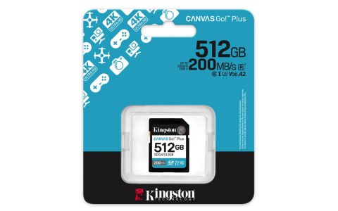 Karta pamięci Kingston Canvas Go Plus SDG4/512GB (512GB; Class U3, V30; Karta pamięci) Karta pamięci Kingston Canvas Go Plus SDG4/512GB (512GB; Class U3, V30; Karta pamięci)