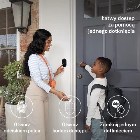 Klawiatura do inteligentnego zamka Linus Yale Smart Keypad 2 z czytnikiem linii papilarnych Klawiatura do inteligentnego zamka Linus Yale Smart Keypad 2 z czytnikiem linii papilarnych