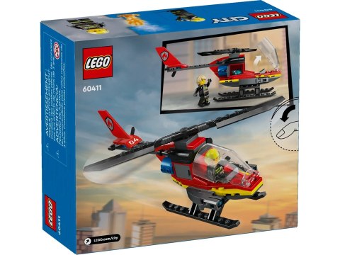 LEGO City 60411 Strażacki helikopter ratunkowy LEGO City 60411 Strażacki helikopter ratunkowy