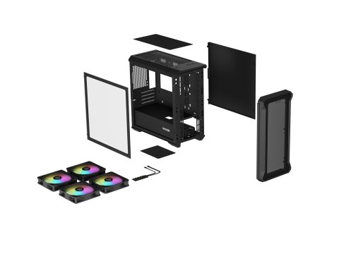 Obudowa NATEC Genesis Irid 503 ARGB NPC-1559 (Micro ATX. Mini ITX; kolor czarny) Obudowa NATEC Genesis Irid 503 ARGB NPC-1559 (Micro ATX. Mini ITX; kolor czarny)
