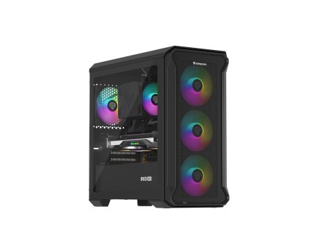 Obudowa NATEC Genesis Irid 503 ARGB NPC-1559 (Micro ATX. Mini ITX; kolor czarny) Obudowa NATEC Genesis Irid 503 ARGB NPC-1559 (Micro ATX. Mini ITX; kolor czarny)