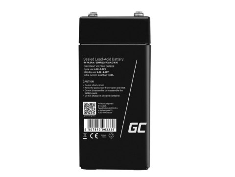 GREEN CELL AKUMULATOR ŻELOWY AGM36 4V 4.5AH GREEN CELL AKUMULATOR ŻELOWY AGM36 4V 4.5AH