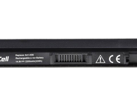GREEN CELL BATERIA AS47 DO ASUS A41-K56 2200 MAH 14.8V GREEN CELL BATERIA AS47 DO ASUS A41-K56 2200 MAH 14.8V