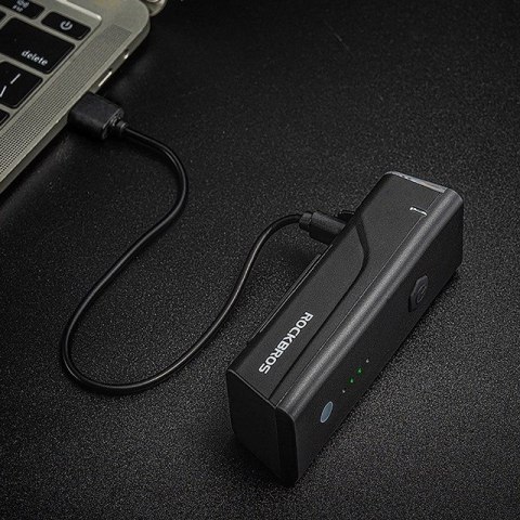 Lampka rowerowa przednia Rockbros 24510003001 260 lm + kabel USB-C - USB-A - czarna Lampka rowerowa przednia Rockbros 24510003001 260 lm + kabel USB-C - USB-A - czarna