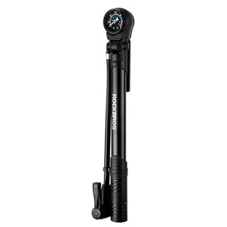 Pompka rowerowa Rockbros 42310006001 z manometrem - czarna