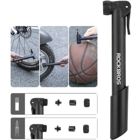 Pompka rowerowa Rockbros 42520001001 - czarna Pompka rowerowa Rockbros 42520001001 - czarna