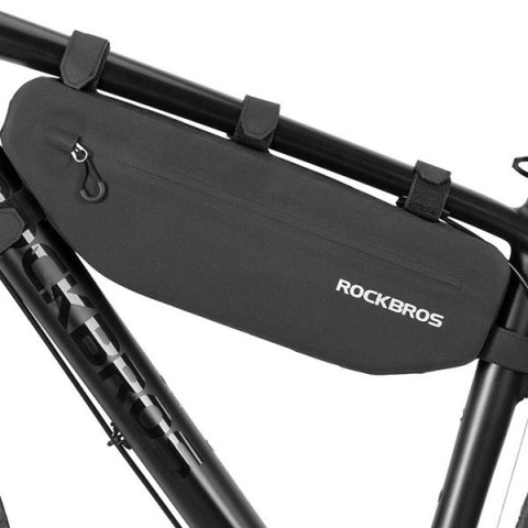 Sakwa rowerowa Rockbros AS-043 na rzepy 3l - czarna Sakwa rowerowa Rockbros AS-043 na rzepy 3l - czarna