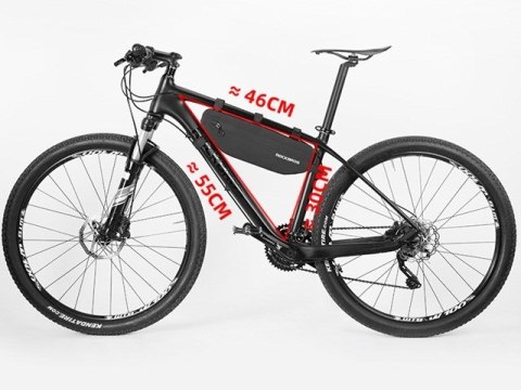 Sakwa rowerowa Rockbros AS-043 na rzepy 3l - czarna Sakwa rowerowa Rockbros AS-043 na rzepy 3l - czarna