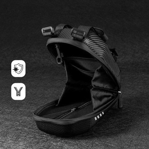 Torba rowerowa Rockbros B62-1 na kierownicę lub ramę 3 l - czarna Torba rowerowa Rockbros B62-1 na kierownicę lub ramę 3 l - czarna
