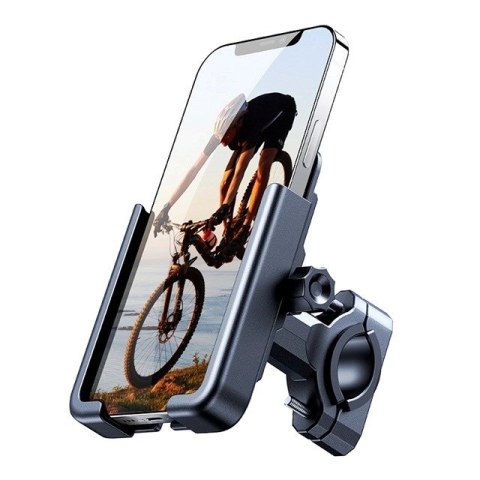 Wozinsky metalowy uchwyt na telefon do roweru, hulajnogi czarny (WBHBK3) Wozinsky metalowy uchwyt na telefon do roweru, hulajnogi czarny (WBHBK3)