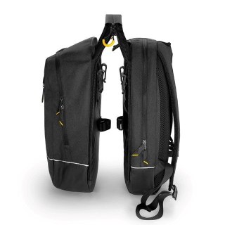 Wozinsky torba rowerowa podwójna plecak 2w1 30l czarna (WBB30BK)