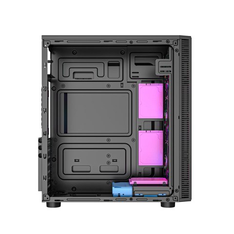 GEMBIRD OBUDOWA FORNAX 500 MIDI-TOWER (2X USB 3.1, 1X USB 2.0, HD AUDIO, SZKLANY PANEL BOCZNY, PODŚWIETLENIE ARGB) CZARNA GEMBIRD OBUDOWA FORNAX 500 MIDI-TOWER (2X USB 3.1, 1X USB 2.0, HD AUDIO, SZKLANY PANEL BOCZNY, PODŚWIETLENIE ARGB) CZARNA