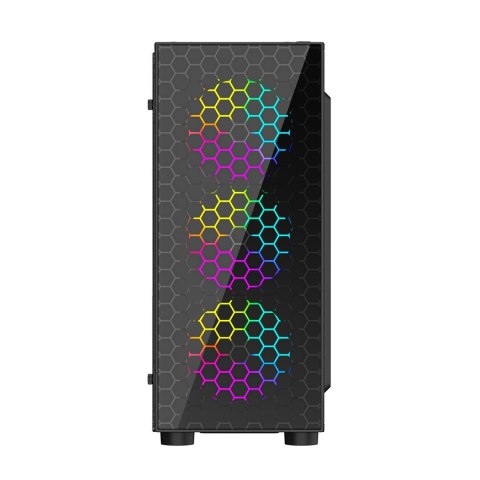 GEMBIRD OBUDOWA FORNAX 500 MIDI-TOWER (2X USB 3.1, 1X USB 2.0, HD AUDIO, SZKLANY PANEL BOCZNY, PODŚWIETLENIE ARGB) CZARNA GEMBIRD OBUDOWA FORNAX 500 MIDI-TOWER (2X USB 3.1, 1X USB 2.0, HD AUDIO, SZKLANY PANEL BOCZNY, PODŚWIETLENIE ARGB) CZARNA