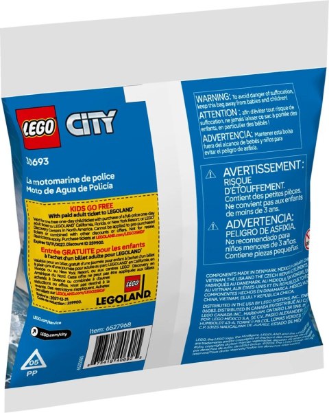 LEGO City 30693 Policyjny skuter wodny LEGO City 30693 Policyjny skuter wodny