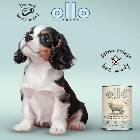 Ollo Puppy Umami Woł. żwacze z Kaczą Wątrobą 850g Ollo Puppy Umami Woł. żwacze z Kaczą Wątrobą 850g