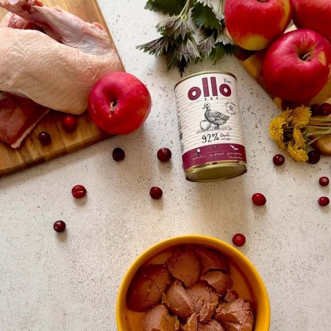 Ollo Pure Kaczka z Jabłkiem 400g Ollo Pure Kaczka z Jabłkiem 400g
