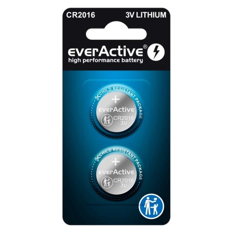 EVERACTIVE BATERIE LITOWE MINI CR2016 BLISTER 2 SZT. CR20162BL EVERACTIVE BATERIE LITOWE MINI CR2016 BLISTER 2 SZT. CR20162BL