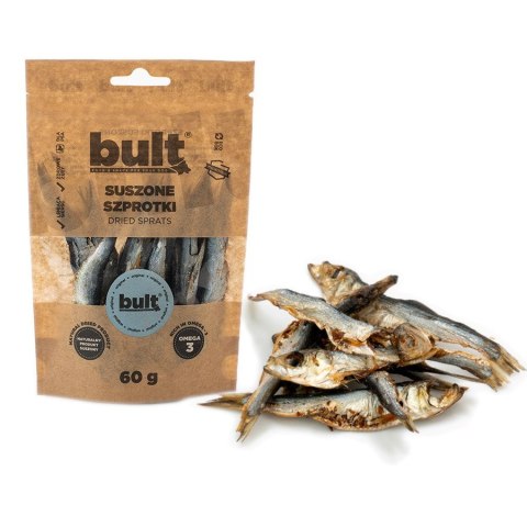 BULT Eko przysmak szprotki suszone 60g BULT Eko przysmak szprotki suszone 60g