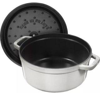 Garnek żeliwny okrągły STAUB 40501-409-0 - biała trufla 1.7 ltr (WYPRZEDAŻ)