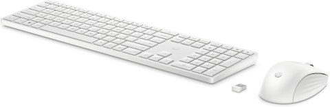 Zestaw bezprzewodowy klawiatura + mysz HP 655 White 860P8AA