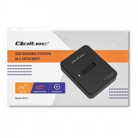 QOLTEC STACJA DOKUJĄCA DYSKÓW SSD M.2 SATA | NGFF | USB 3.1