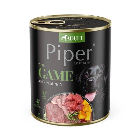 DOLINA NOTECI Piper Animals z dziczyzną - mokra karma dla psa - 800g DOLINA NOTECI Piper Animals z dziczyzną - mokra karma dla psa - 800g