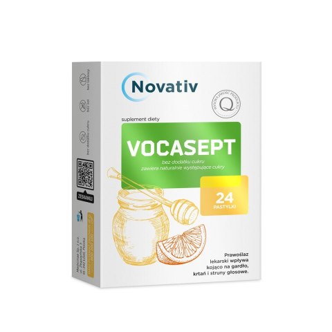 Novativ Vocasept 24 pastylki do ssania Novativ Vocasept 24 pastylki do ssania